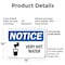 Signmission Hot Surface Sign, 10 in H x 14 in W, Plastic, Very Hot Water OS-2PACK-NS-P-1014-L-18871 - alternate 4
